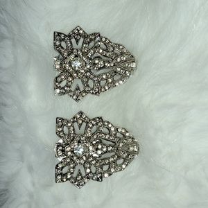 ☆ rhinestone clip earrings western Germany
